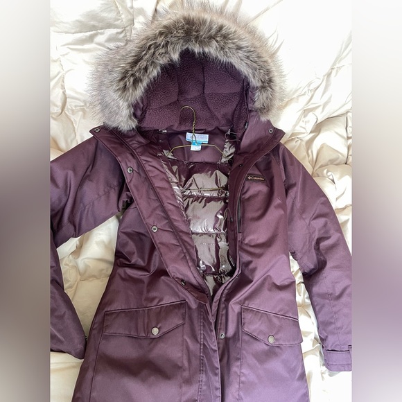 Women’s Columbia Omni-Heat Jacket – Size M (Purple), Like New - Picture 2 of 3